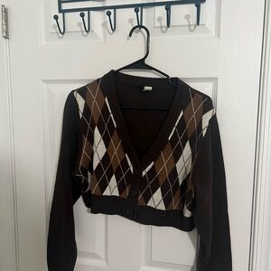 H&M Chocolate Brown Knit Cardigan